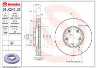 Brake Disc 09.C240.20 Brembo
