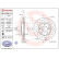 Brake disc 09.C249.1X Brembo, Thumbnail 2