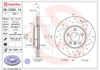 Brake disc 09.C350.1X Brembo