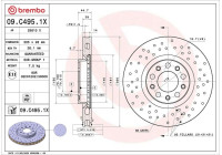 Brake disc 09.C495.1X Brembo