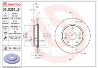 Brake disc 09.D252.21 Brembo