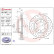 Brake disc 09.D617.1X Brembo, Thumbnail 2