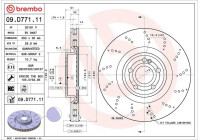 Brake disc 09.D771.11 Brembo