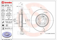 Brake disc 09.D772.11 Brembo