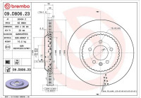 Brake disc 09.D806.23 Brembo