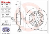 Brake disc 09.D977.11 Brembo