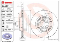 Brake disc 09.D984.11 Brembo