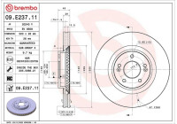 Brake disc 09.E237.11 Brembo