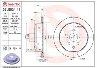 Brake disc 09.E524.11 Brembo