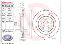 Brake disc 09.E989.11 Brembo