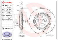 Brake disc 09.F370.11 Brembo
