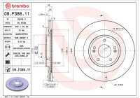 Brake disc 09.F386.11 Brembo