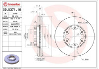 Brake disc 09.N371.10 Brembo