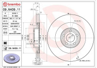 Brake disc 09.N409.11 Brembo