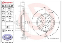 Brake disc 09.N455.51 Brembo