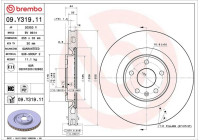 Brake disc 09.Y319.11 Brembo