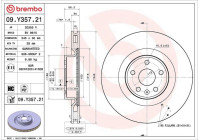 Brake disc 09.Y357.21 Brembo