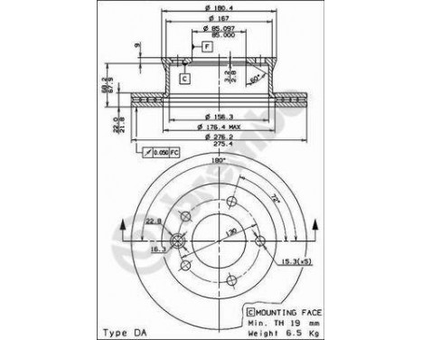 Brake Disc 09731424 Brembo, Image 2