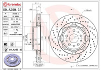Brake disc 09A29933 Brembo
