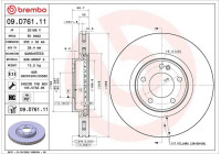 Brake disc 09D76111 Brembo