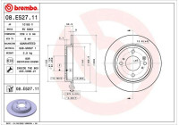 Brake disc 09E52811 Brembo