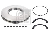 Brake disc 104671 FEBI