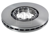 Brake disc 105974 FEBI