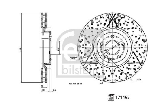Brake Disc 171465 FEBI, Image 3