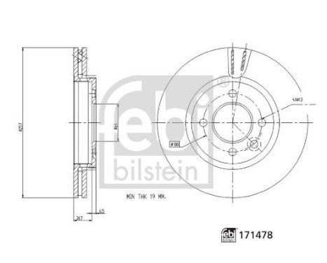 Brake Disc 171478 FEBI, Image 4