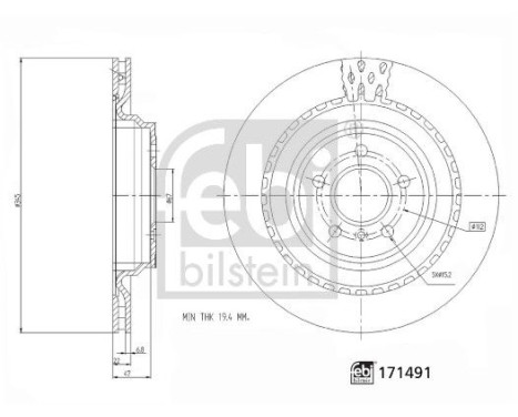 Brake Disc 171491 FEBI, Image 5