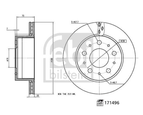 Brake Disc 171496 FEBI, Image 5