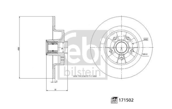 Brake Disc 171502 FEBI, Image 2