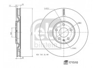 Brake Disc 171510 FEBI