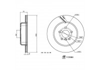 Brake Disc 172984 FEBI