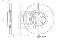 Brake Disc 176973 FEBI