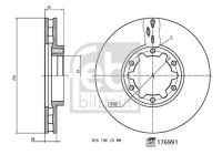 Brake Disc 176991 FEBI