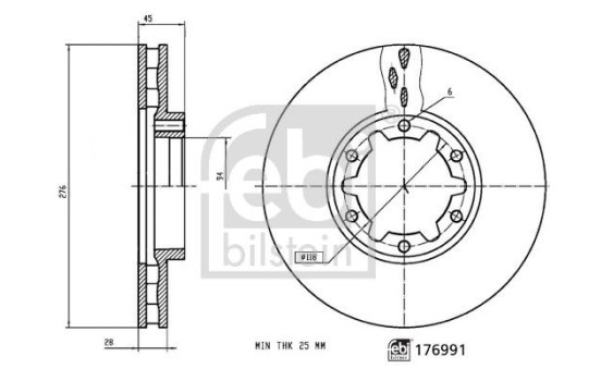 Brake Disc 176991 FEBI, Image 3