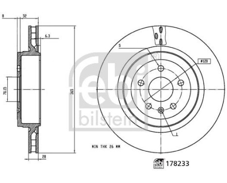 brake disc 178233 FEBI