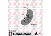 Brake Disc 180.3022.00 Zimmermann