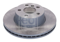 Brake disc 184662 FEBI
