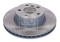 Brake disc 184662 FEBI