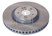 Brake disc 184761 FEBI