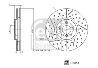 Brake disc 185854 FEBI