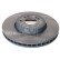 Brake disc 186190 FEBI