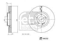 Brake disc 186350 FEBI