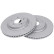 Brake disc 18837 ABS