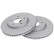 Brake disc 18845 ABS