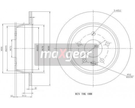 Brake Disc 19-0729MAX Maxgear