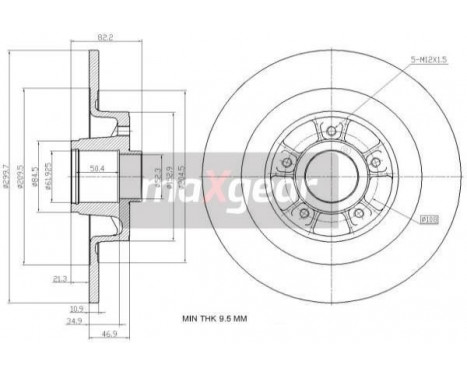 Brake Disc 19-1978 Maxgear