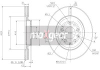 Brake Disc 19-2247MAX Maxgear